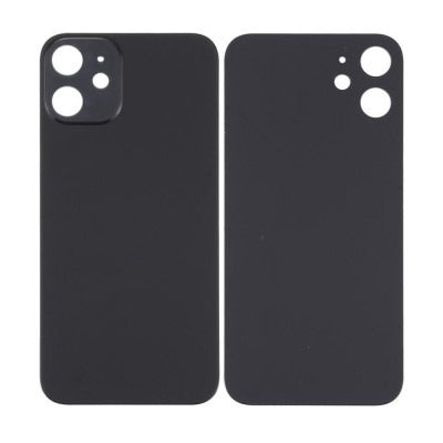 Back Panel Glass for Apple Iphone 12 (With Proper Color) Black Back Panel Glass for Apple Iphone 12 (With Proper Color) Black